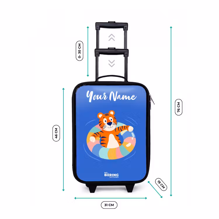 Children's suitcase with name - Tiger - Swimming Band - Water — 3