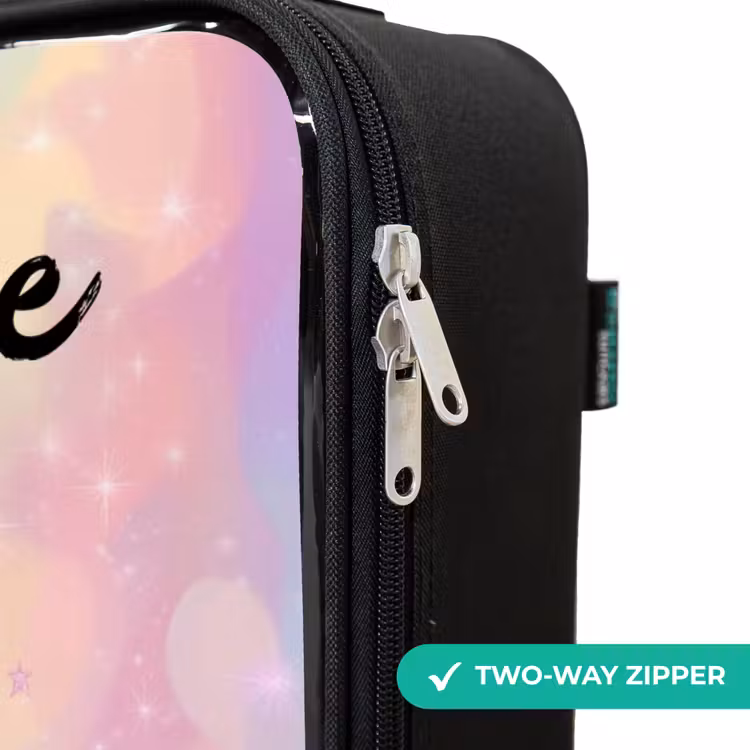 Children's suitcase with name - Unicorn - Glitter - Rainbow - Pastel — 6