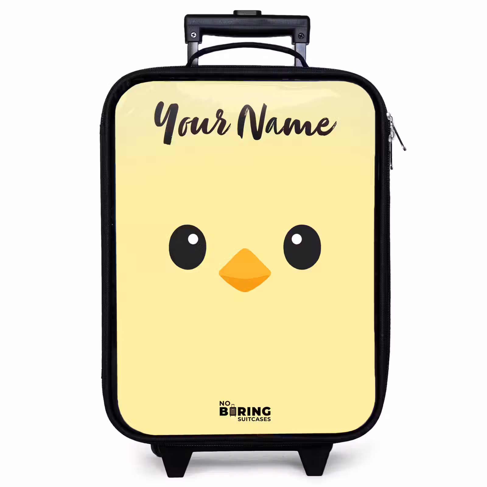 Children's suitcase with name - Kawai - Chick - Yellow — 1
