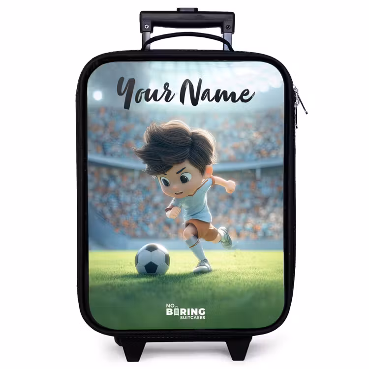 Children's suitcase with name - Boy - Stadium - Soccer - Sunlight — 1