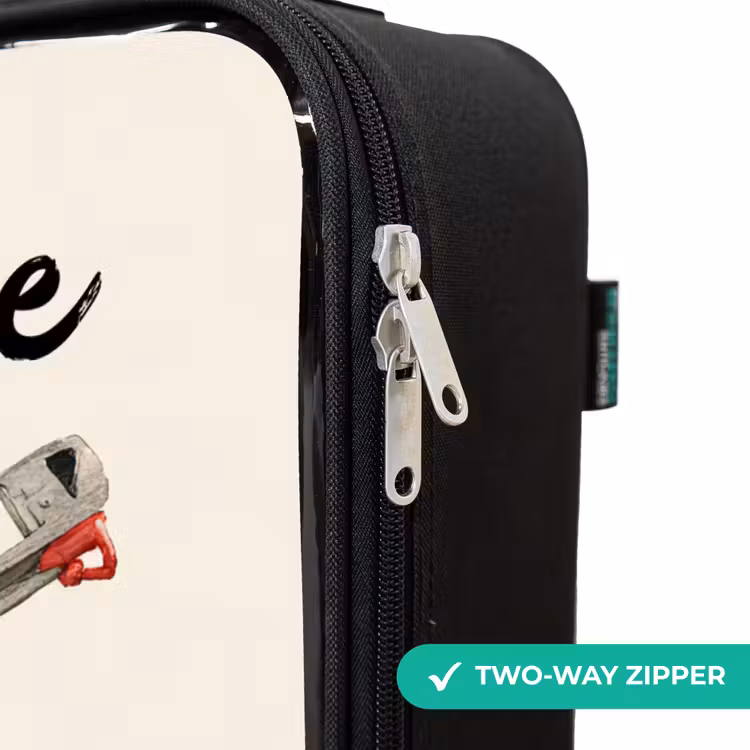 Children's suitcase with name - Fire truck - Signed - Red — 6