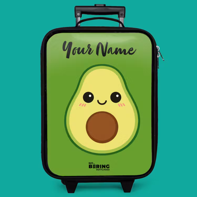 Children's suitcase with name - Kawai - Avocado - Green — 4