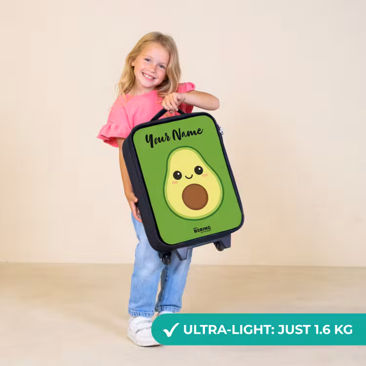 Children's suitcase with name - Kawai - Avocado - Green — 5