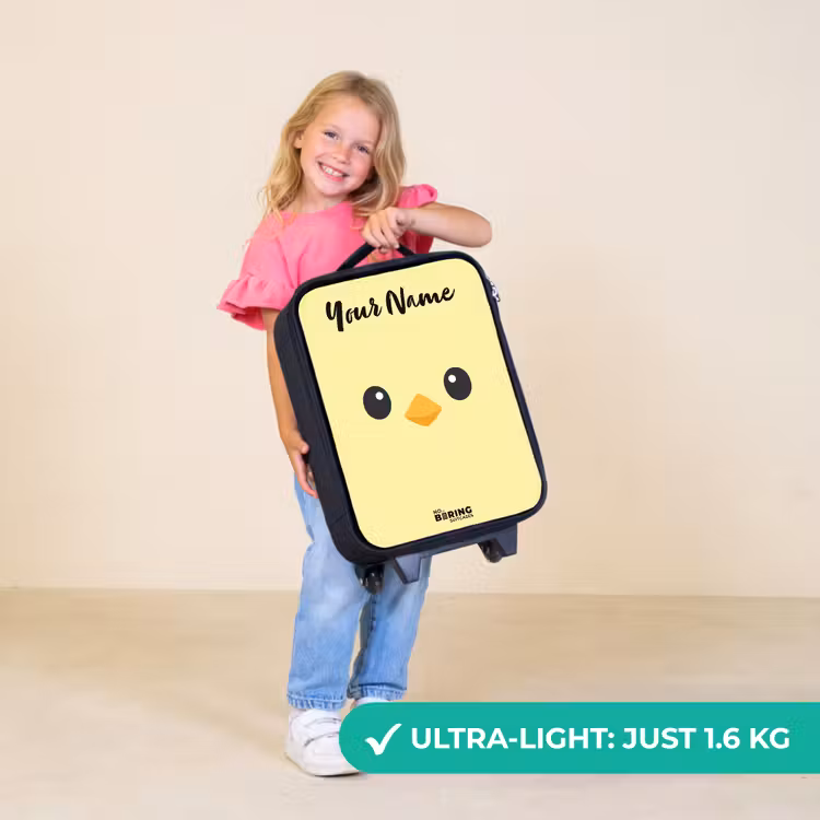 Children's suitcase with name - Kawai - Chick - Yellow — 5