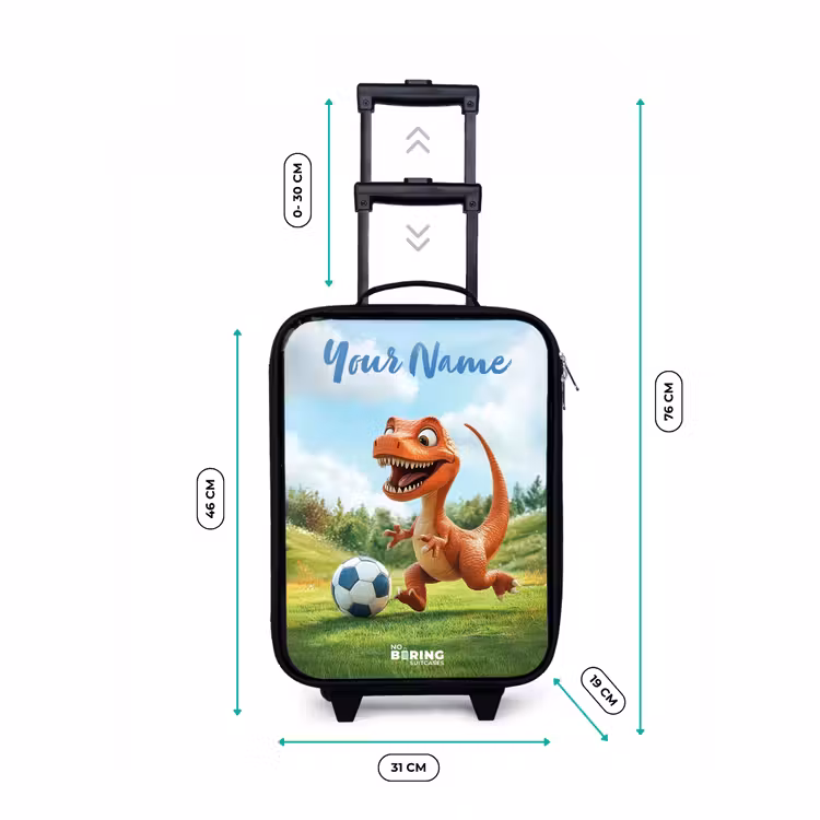 Children's suitcase with name - Soccer - Dino - Sports — 3