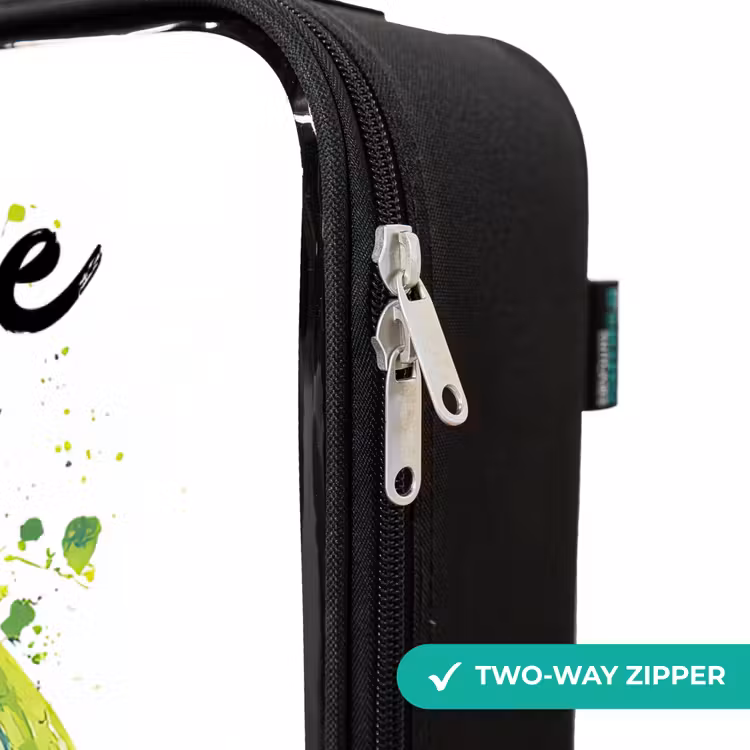 Children's suitcase with name - Soccer Vibes - Paint - Green - Blue — 6