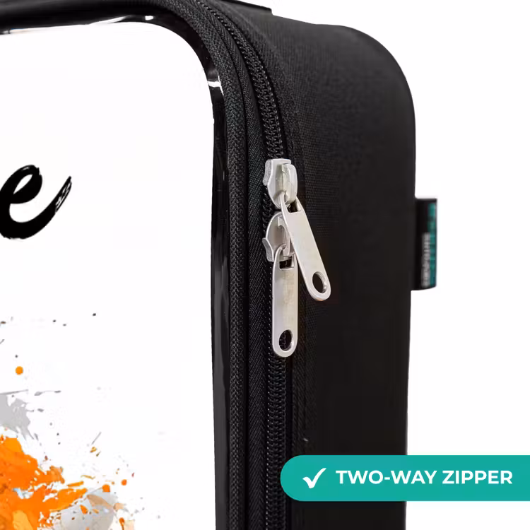 Children's suitcase with name - Soccer Vibes - Paint - Orange — 6