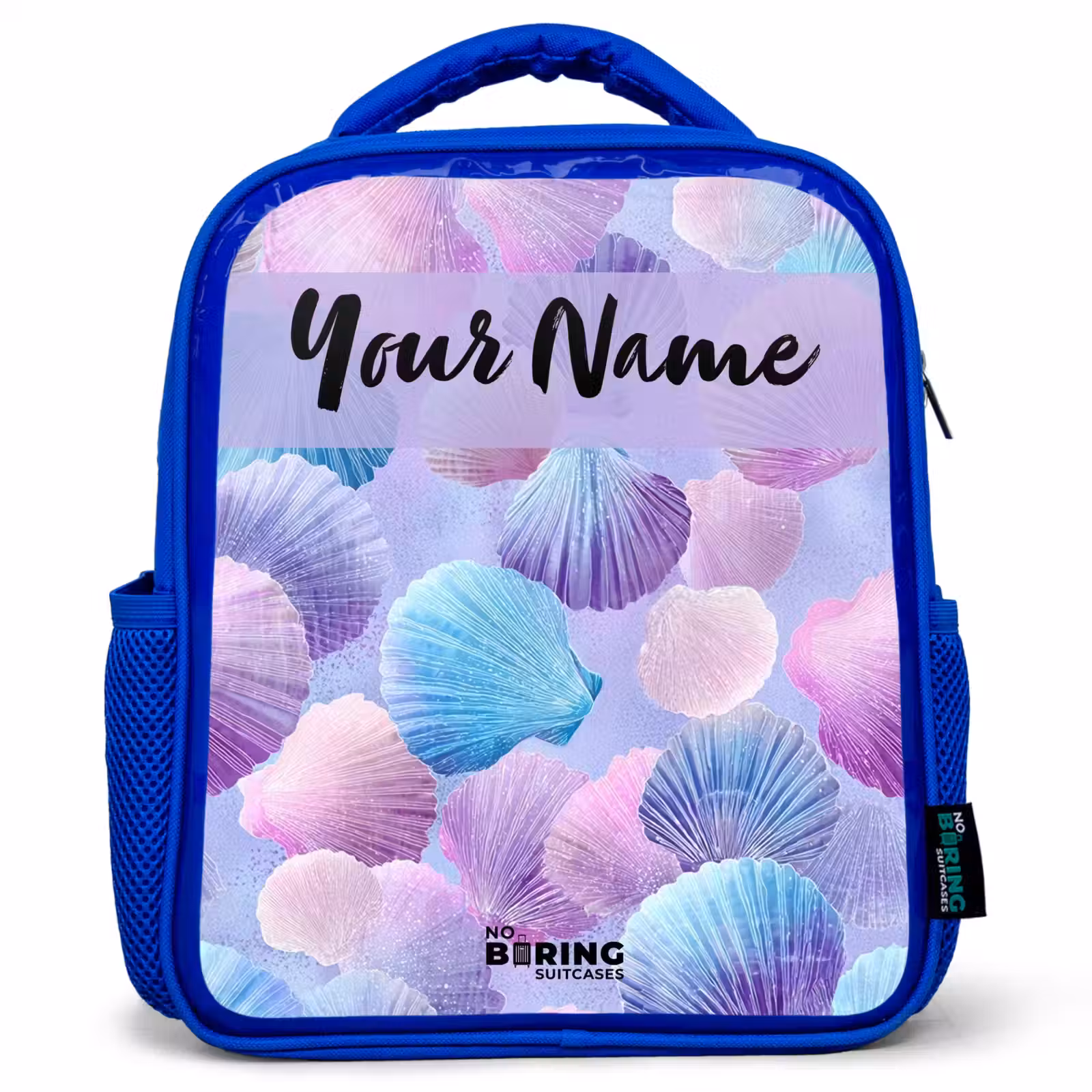 Kids backpack - Blue - Shells - Purple - Blue - Pattern — 1
