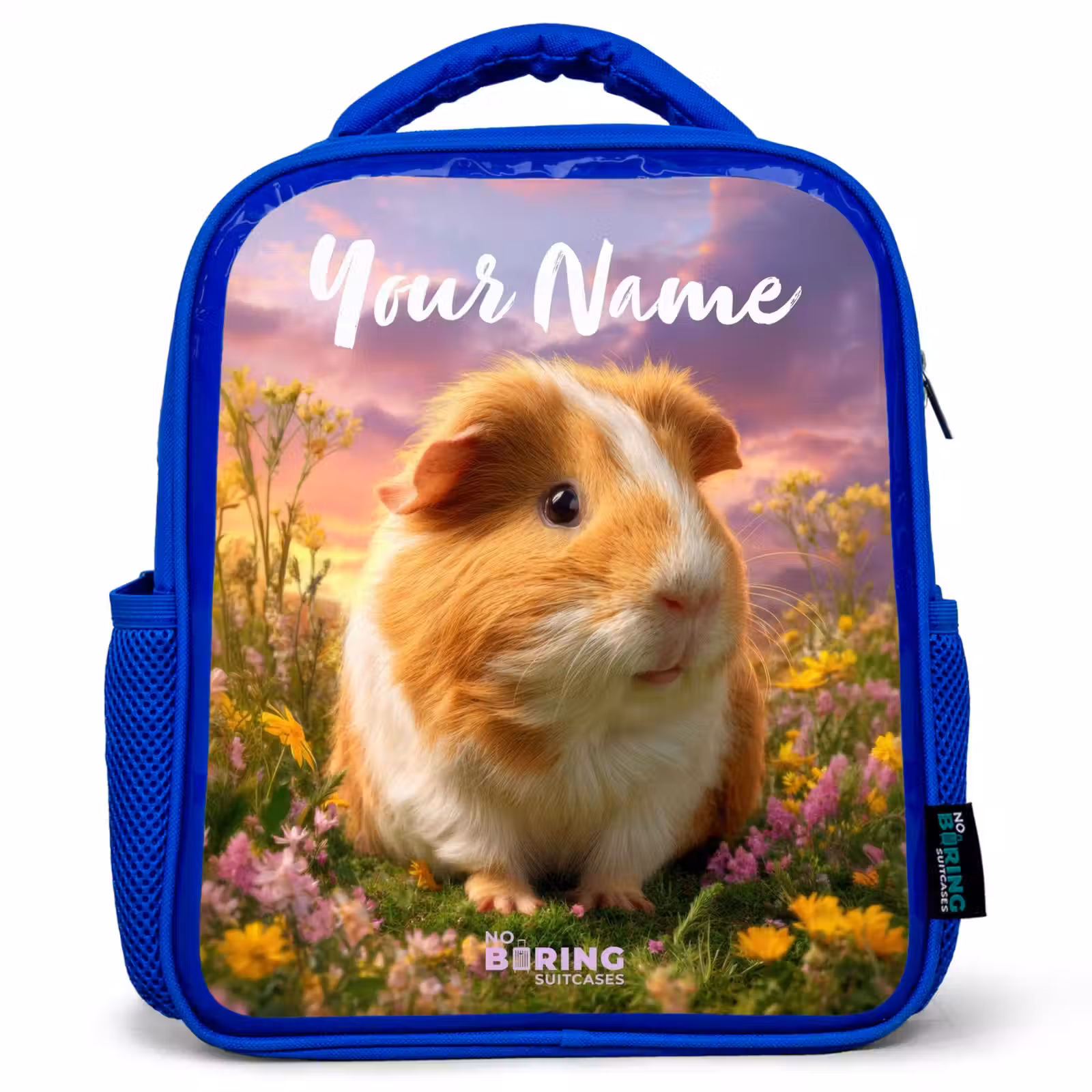 Kids backpack - Blue - Guinea pig - Nature - Animal — 1