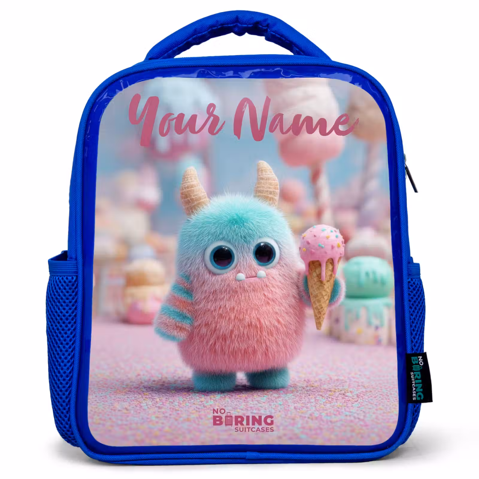 Kids backpack - Blue - Sweet Monster Candy Adventure — 1