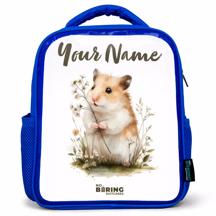 Kids backpack - Blue - Animal - Nature - Hamster — 1