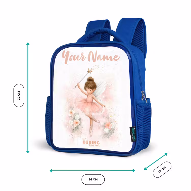 Kids backpack - Blue - Ballerina fairy in pink — 6