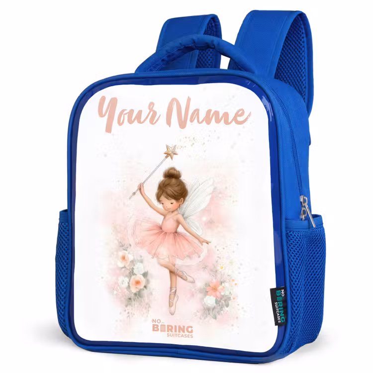 Kids backpack - Blue - Ballerina fairy in pink — 7