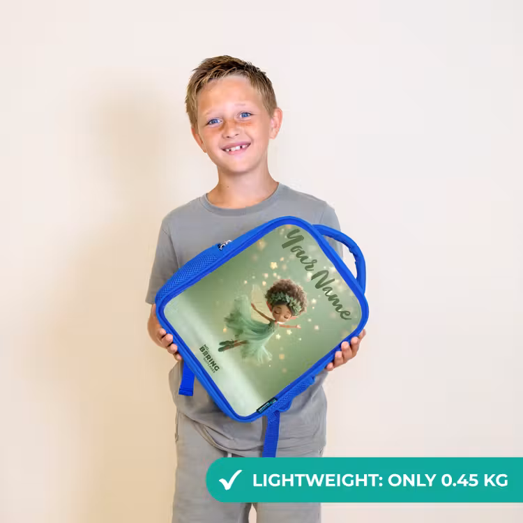 Kids backpack - Blue - Dancing fairy in green light — 3