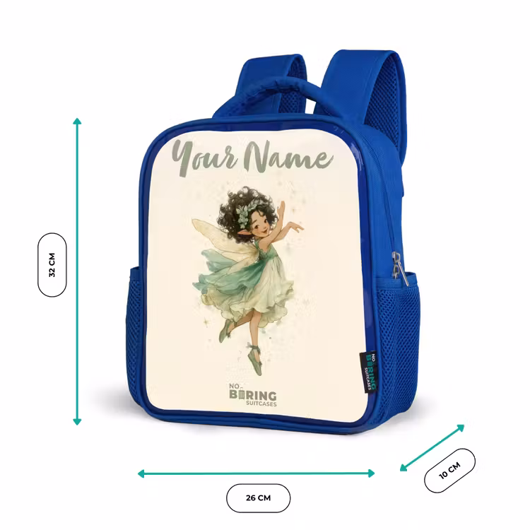Kids backpack - Blue - Dancing forest fairy — 6