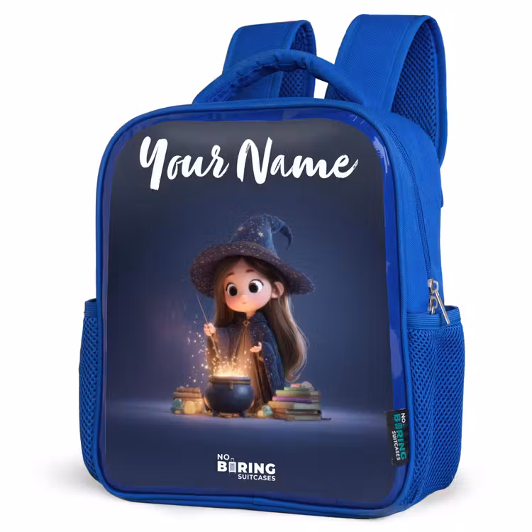 Kids backpack - Blue - Enchanted girl with cauldron — 7