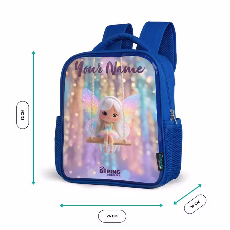 Kids backpack - Blue - Fairy - Elf - Rainbow — 6