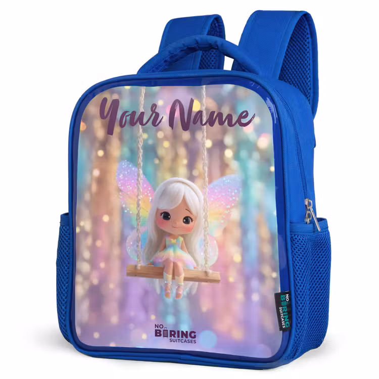 Kids backpack - Blue - Fairy - Elf - Rainbow — 7