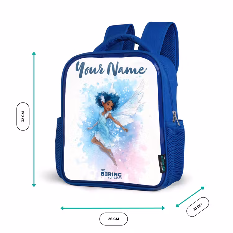 Kids backpack - Blue - Flying fairy in shades of blue — 6