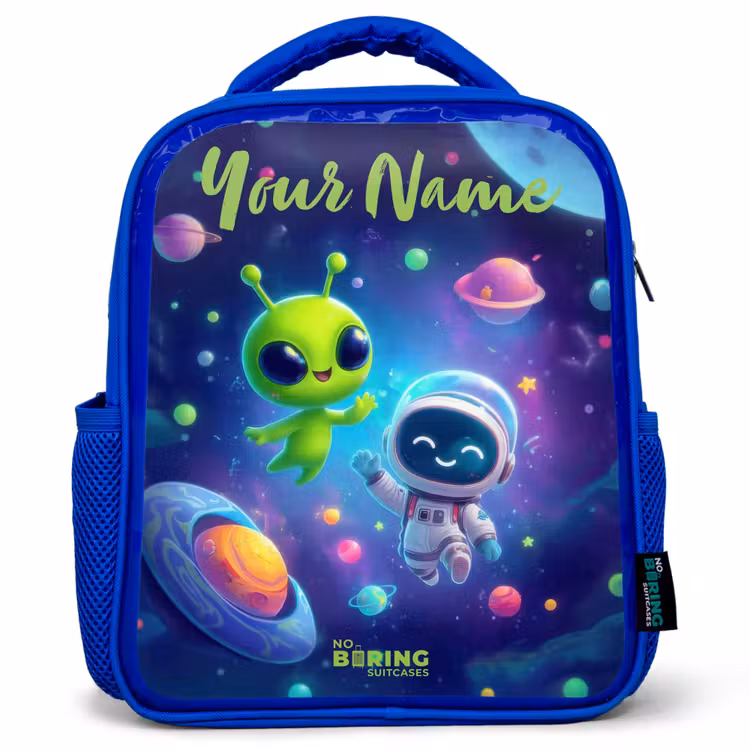 Kids backpack - Blue - Merry Meeting in Space — 1