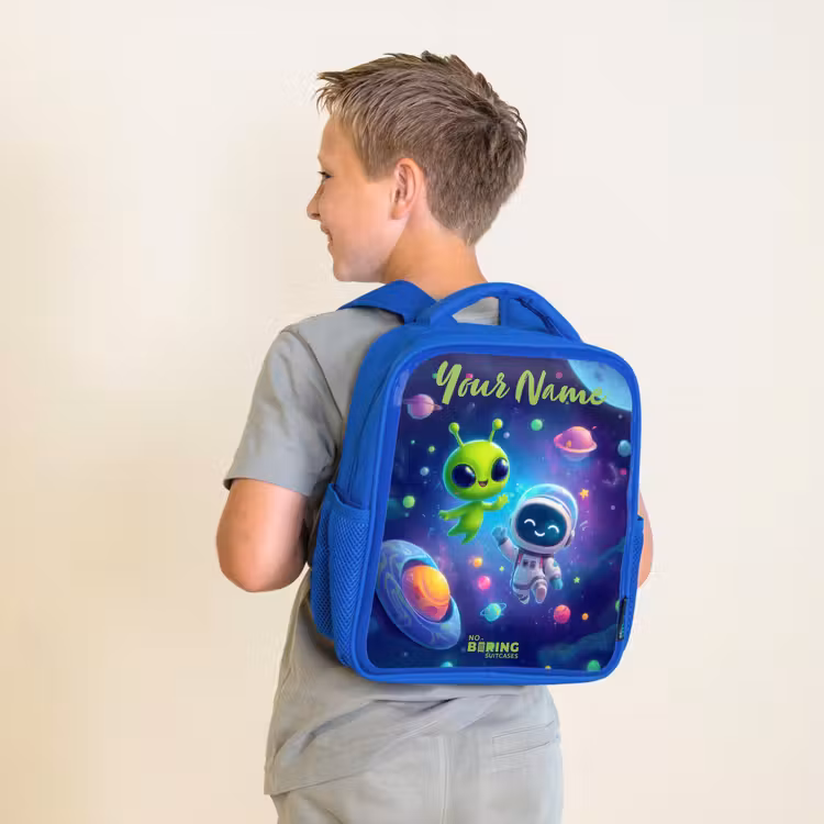 Kids backpack - Blue - Merry Meeting in Space — 2