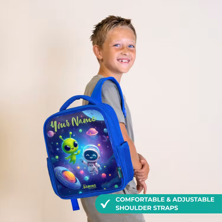 Kids backpack - Blue - Merry Meeting in Space — 4