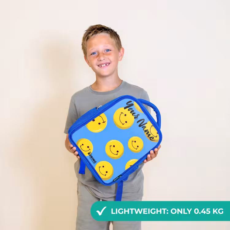 Kids backpack - Blue - Merry smiley rain — 3