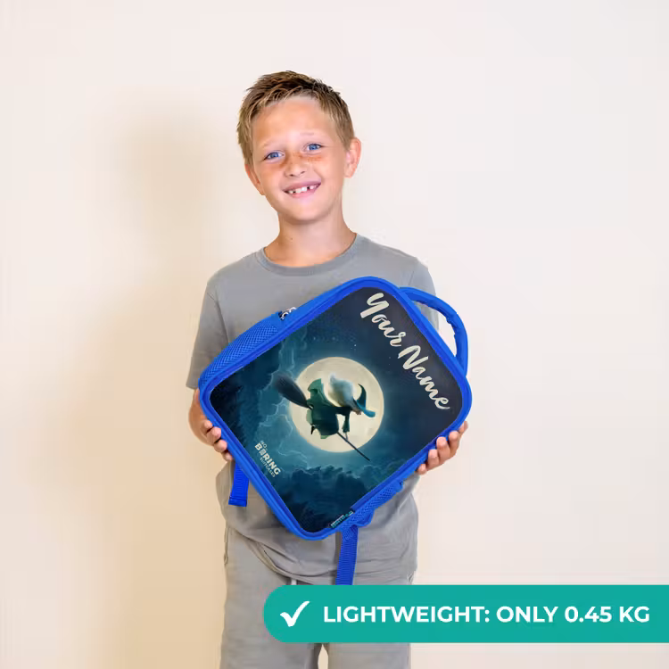 Kids backpack - Blue - Night Flight over the Forest — 3