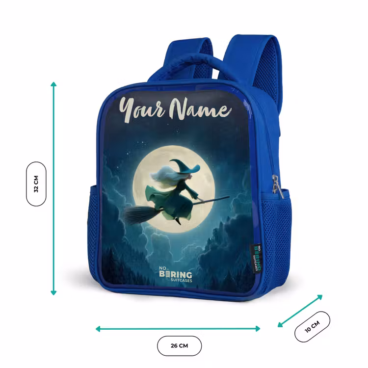 Kids backpack - Blue - Night Flight over the Forest — 6