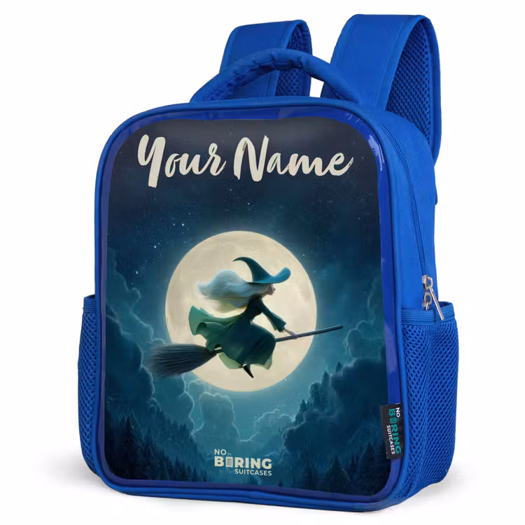 Kids backpack - Blue - Night Flight over the Forest — 7