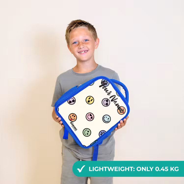 Kids backpack - Blue - Playful smiley mix — 3
