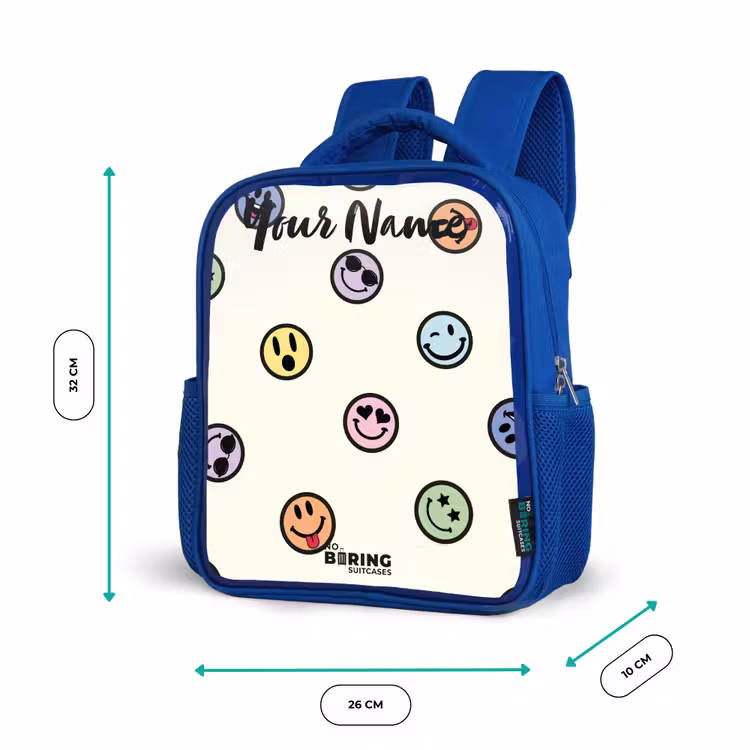 Kids backpack - Blue - Playful smiley mix — 6