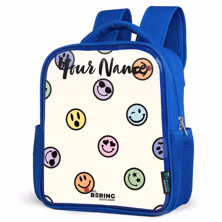 Kids backpack - Blue - Playful smiley mix — 7