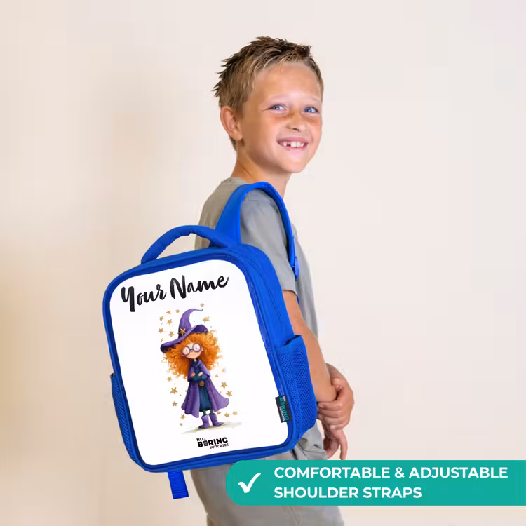 Kids backpack - Blue - Star magic with curls — 4