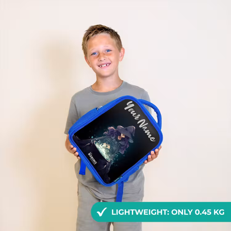 Kids backpack - Blue - Witch - Cauldron - Magic — 3
