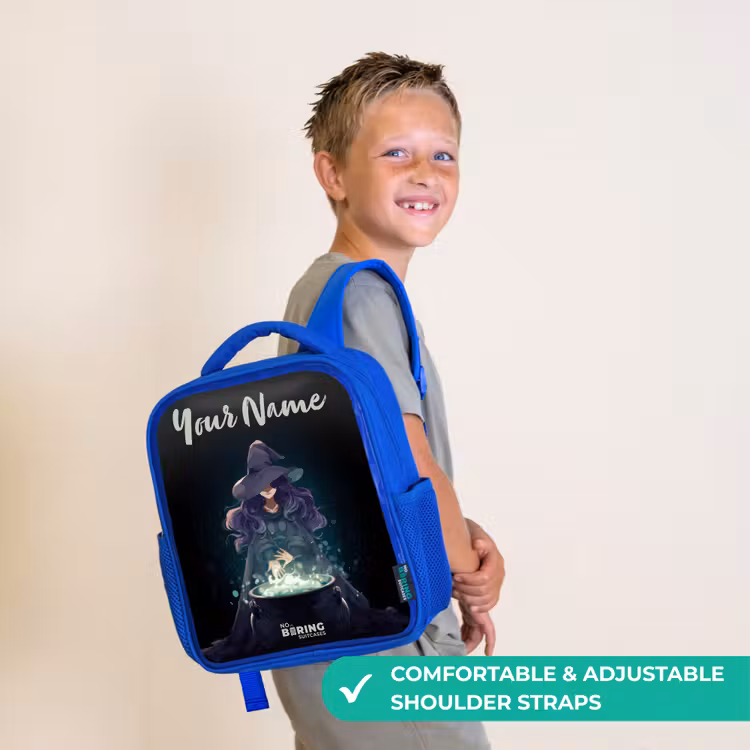 Kids backpack - Blue - Witch - Cauldron - Magic — 4