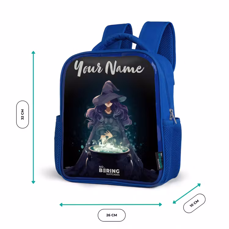 Kids backpack - Blue - Witch - Cauldron - Magic — 6