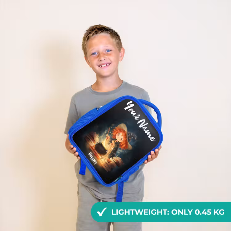 Kids backpack - Blue - Witch with Sparkling Magic Potion — 3