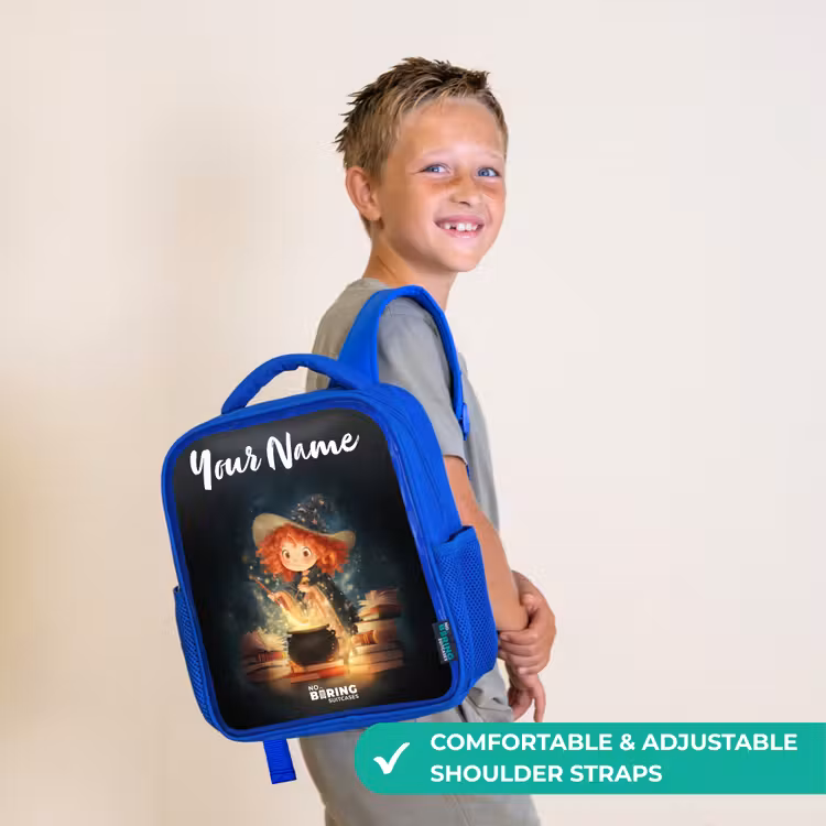 Kids backpack - Blue - Witch with Sparkling Magic Potion — 4