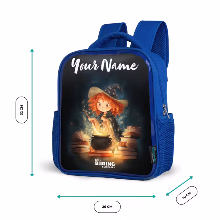 Kids backpack - Blue - Witch with Sparkling Magic Potion — 6