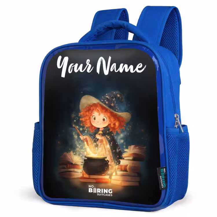 Kids backpack - Blue - Witch with Sparkling Magic Potion — 7