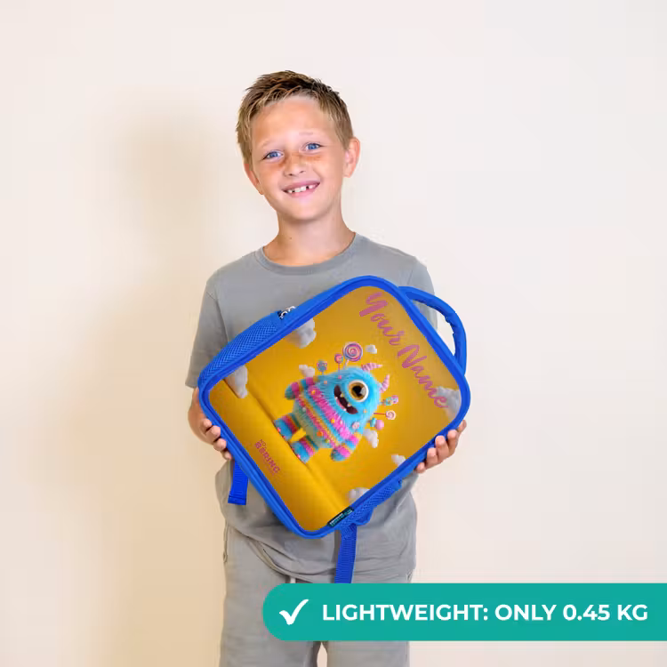 Kids backpack - Blue - Candy - Monster - Rainbow — 3