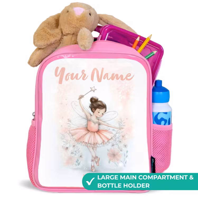 Kids backpack - Pink - Ballerina - Elf - Fairy — 2