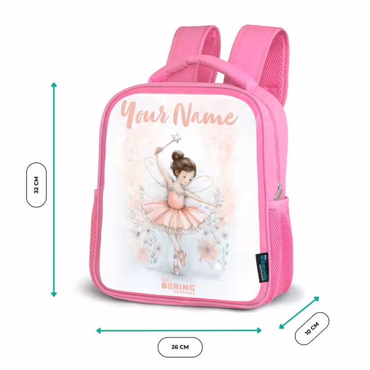 Kids backpack - Pink - Ballerina - Elf - Fairy — 3