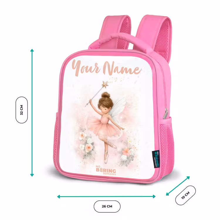 Kids backpack - Pink - Ballerina fairy in pink — 3