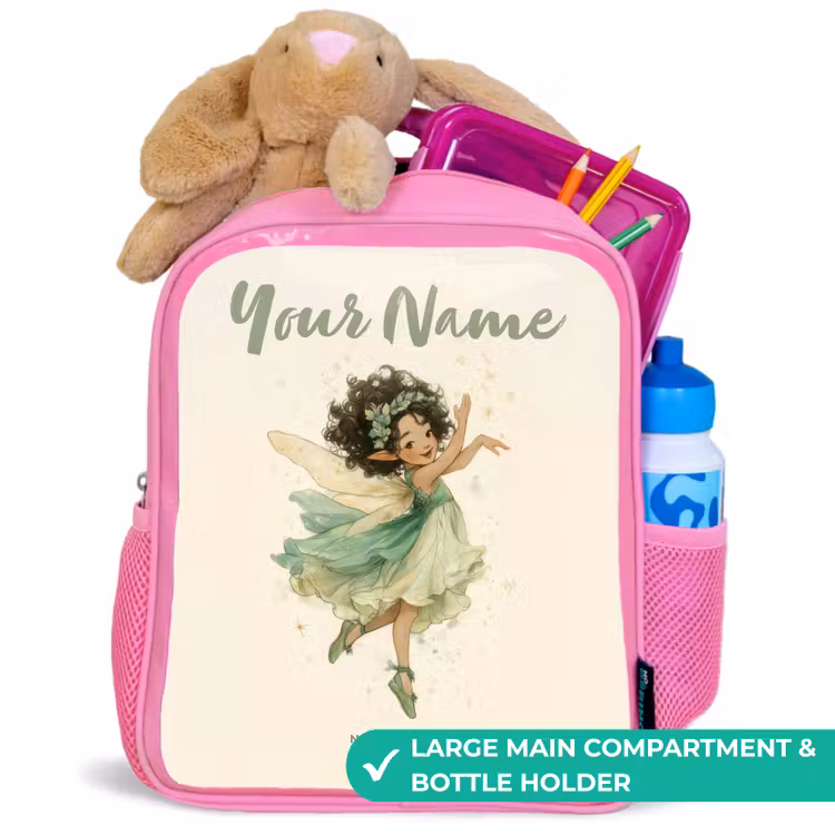 Kids backpack - Pink - Dancing forest fairy — 2