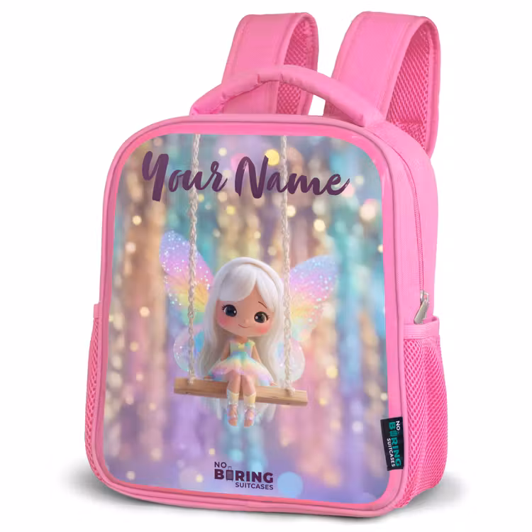 Kids backpack - Pink - Fairy - Elf - Rainbow — 4