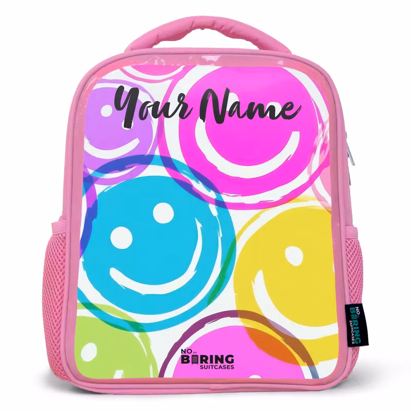 Kids backpack - Pink - Colorful explosion of smiles — 1