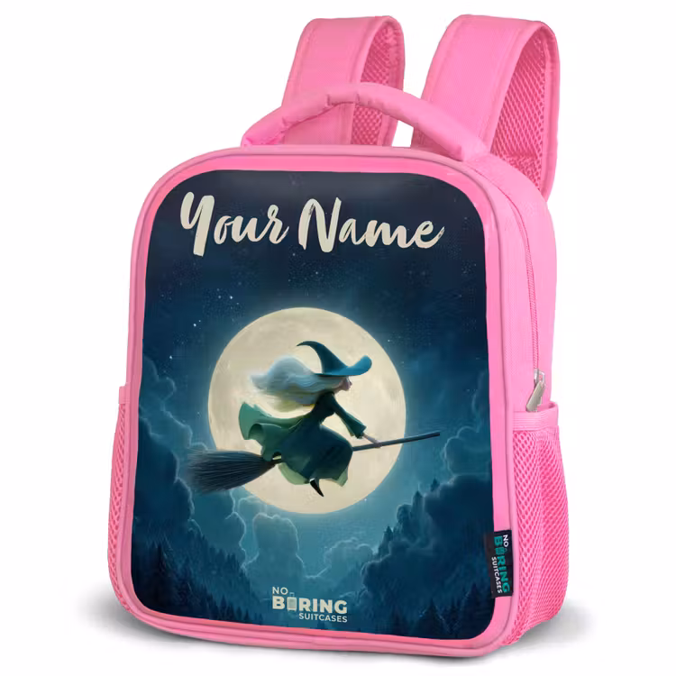 Kids backpack - Pink - Night Flight over the Forest — 4