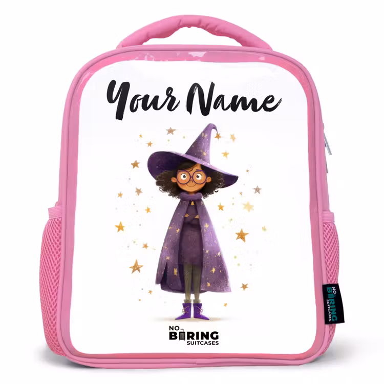 Kids backpack - Pink - The purple wizard's cloak — 1